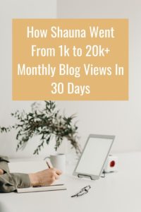 How Shauna increased her blog traffic