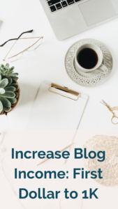 How successful bloggers increased their blog income from the first dollar to 1K.