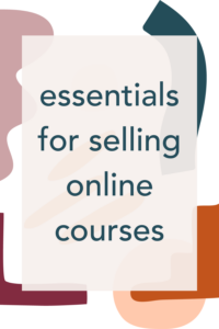 How to sell online courses from your own website.